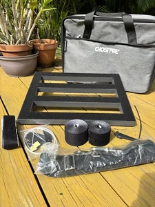 Ghostfire Super Light 16.5" Wx11.8” Pedal Board with Accessories - Black - Picture 1 of 6