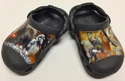 Crocs Star Wars Force Awakens Black clogs Toddler Size 4 - 5 - New without tags - Image 1 of 4