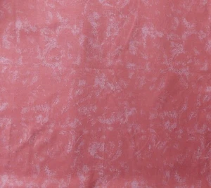 Coral 'Cloudy' Tonal Cotton Quilting Sewing Fabric - 1 Yard - Picture 1 of 3