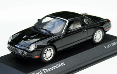 Ford Thunderbird Anno 2002-2005 "Retro-Bird", Nero, Modello Minichamps M. 1:43 - Immagine 1 di 4