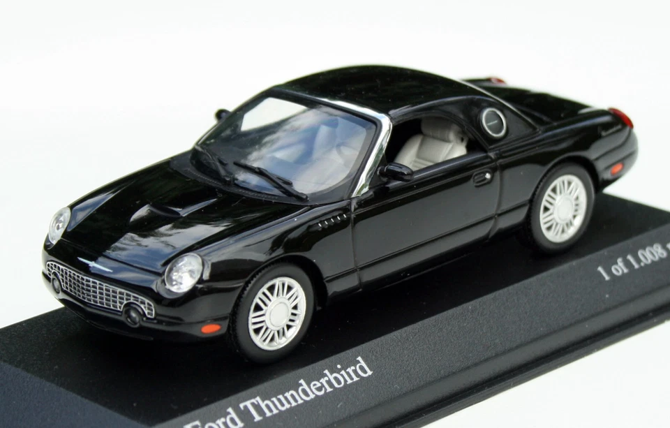 Ford Thunderbird Anno 2002-2005 "Retro-Bird", Nero, Modello Minichamps M. 1:43 - Immagine 1 di 4