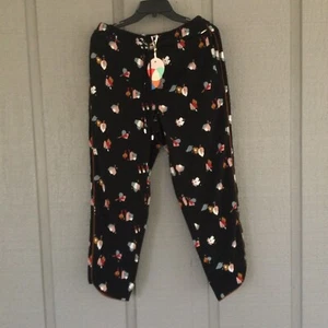 Ted Baker Jogger Pants Size Ted 3 US 8 by Numbers Flisie Floral Pockets Preppy - Picture 1 of 13