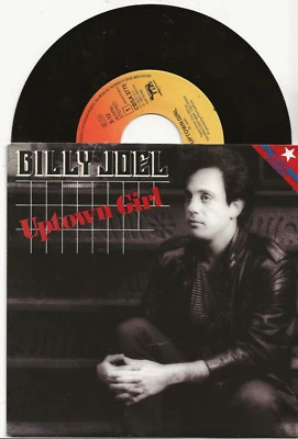 BILLY JOEL UPTOWN GIRL SINGLE FROM NETHERLANDS + NO. 1 UK HIT PICTURE SLEEVE - Image 1 of 2