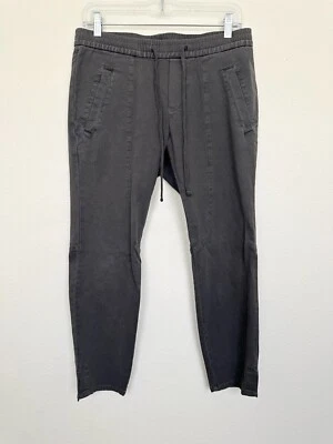 Брюки James Perse мягкие драпированные карбоновый пигмент серые вязаные сужающиеся женские маленькие (1) - Изображение 1 из 4