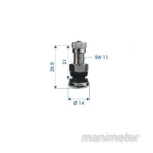 4 x Metallventil Ø 8,3 Dünnloch Metallventile kurz - Bild 1 von 1