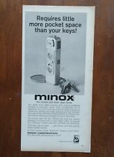 1966 Minox Pocket Sized Mini Color Camera Photo Official Promo Vintage Print Ad 