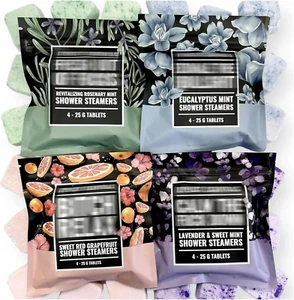 Shower Steamers Aromatherapy - Swear Shower Steamers Gift Set, 4 PCS Shower Bomb - Picture 1 of 6