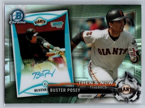 2017 bowman chrome baseball buster posey bowman then and now #17 - Picture 1 of 2