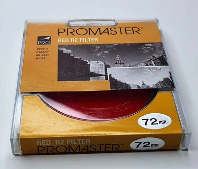 Pro 72mm Red R2 #25A Glass Lens Filter 72 mm  25A 25 A Black & White Film Japan - Image 1 of 4