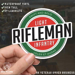 Waterproof Vinyl Decal - The Light Infantry | Retro | UV Laminated - Foto 1 di 5