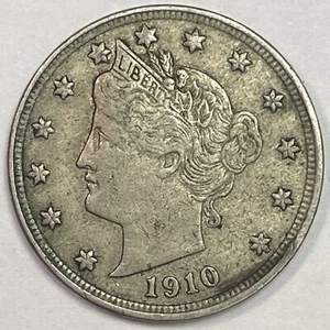 1910 Liberty Head V Nickel Extremely Fine XF Coin #18115 - Picture 1 of 2