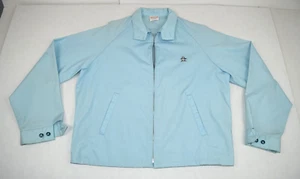 Vintage Grand Slam Munsingwear Jacket Size L 70s Powder Blue Zip Penguin USA - Picture 1 of 10