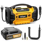 Nilight Tire Inflator Ac/Dc Portable Air Compressor 1500Mah Rechargeable Battery