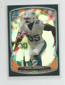 2014 Bowman Chrome DION JORDAN Black Refractor 072/299 - Picture 1 of 1