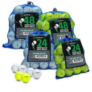 Titleist NXT-NXT Tour-Tour S AAAA - White-Yellow - (24 -48) Golf Ball Mesh Bag - Picture 1 of 7