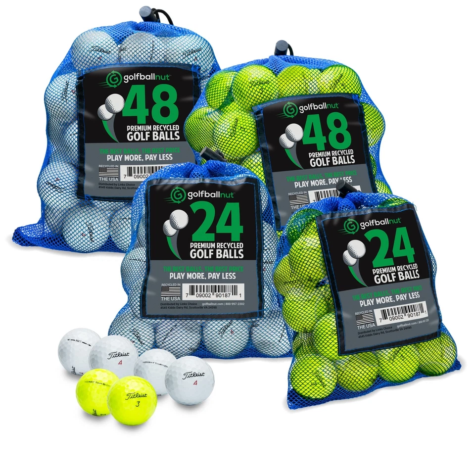 Bolsa de malla para pelotas de golf Titleist NXT-NXT Tour-Tour S AAAA - blanco-amarillo - (24-48) Foto 1 de 1