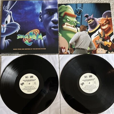 Space Jam Soundtrack 1996 Vinyl Warner Sunset Records 1st Prs White Label Promo - Image 1 of 4