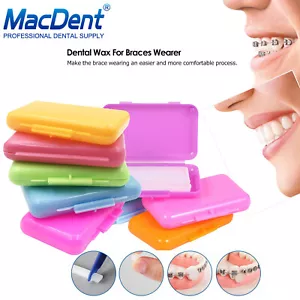 1Pack Dental Ortho Relief Wax fit Brackets Braces Gum Irritation 10 Scents - Picture 1 of 16