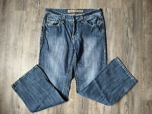 Men’s Rock And Roll Double Barrel Bootcut Jeans Relaxed Bootcut Leg Size 34x32
