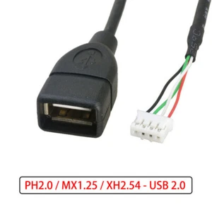PH2.0 / MX1.25 / XH2.54 to USB 2.0 Female Cable Adapter Terminal Wire - Imagen 1 de 12