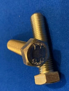 M16 x 65 mm SECHSKANTSCHRAUBE 35/101302 EDELSTAHL 8,8ZP - RESTPOSTEN 20 - Bild 1 von 3