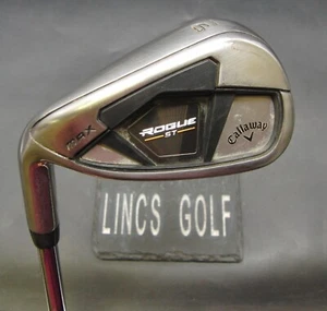 Left-Handed Callaway Rogue ST Max 9 Iron Stiff Steel Shaft Golf Pride Grip - Picture 1 of 5
