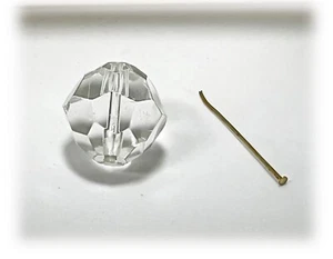 UNA bola de vidrio transparente vidrio redondo orbe facetado araña prisma 100 disponibles - Imagen 1 de 6