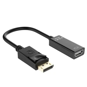 DP Displayport Male to HDMI Female Cable Converter Adapter for PC Laptop Desktop - Picture 1 of 6