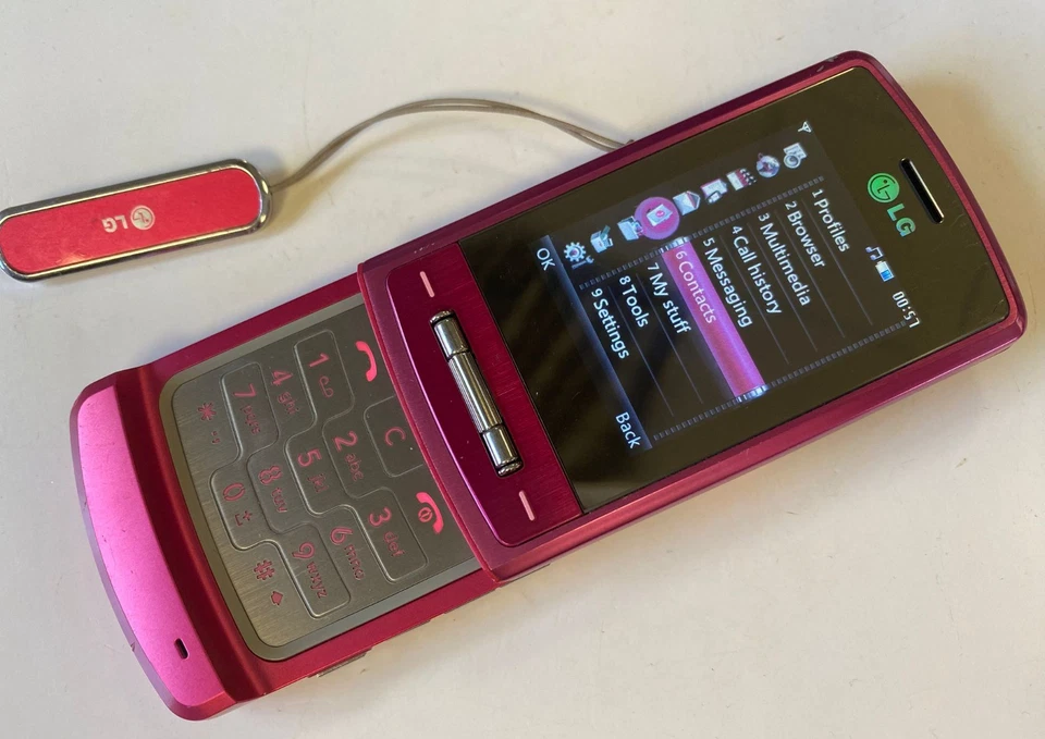 LG KE970 Shine Mobile Phone UNLOCKED Slider Pink - Original Fully Working - Image 1 of 4
