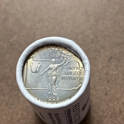 1999 Philadelphia Mint Restricted Residents Only Pennsylvania (25) Quarter Roll - Image 1 of 3