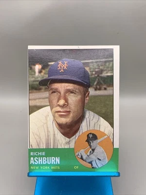 1963 Topps - Richie Ashburn #135 Mets HOF EX+ Very Sharp No Creases High Grade - Image 1 of 4