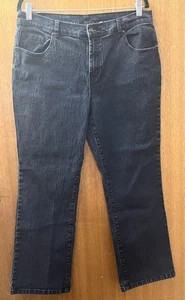 DG2 Diane Gilman Jeans Womens 14P Petite Straight Blue Denim - Picture 1 of 8