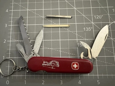 WENGER Delémont Switzerland Alpine Hiker Handle 10-Function Swiss Army Knife - Image 1 of 4