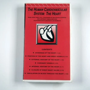 Vintage Human Cardiovascular System The Heart VHS Anatomy Benjamin Cummings - Imagen 1 de 3