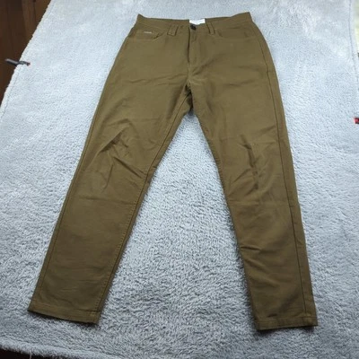 I Love Ugly Pants Men M Green Chino Kobe Slim Taper Casual 5 Pocket Smart Casual - Image 1 of 4