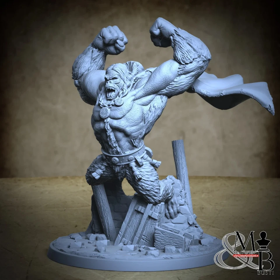 Kit Modelo Estatua Escultura Resina Thak the Ape Horror Conan Sin Pintar/Sin Montar Foto 1 de 1