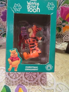 Decorazione natalizia vintage Disney "A Babbo Natale dal tigro" Winnie the Pooh - Foto 1 di 3