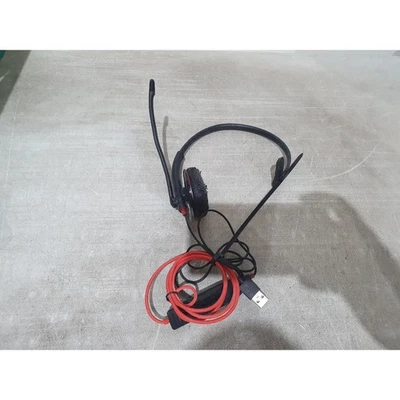 Plantronics Headset Black Wired USB Volume Control Noise Cancellation On the Ear - Image 1 of 4