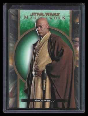 2022 Topps Star Wars Masterwork #60 Mace Windu Green /99 - Image 1 of 2