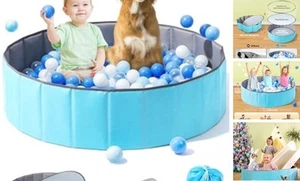 Large Ball Pit for Toddlers - 44in Baby Ball Pool with Pop-Up Playmat, - Picture 1 of 7