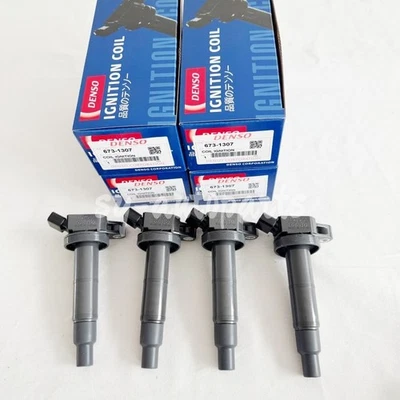 New 4X Denso Ignition Coil 90919-02244 673-1307 For Toyota Camry Corolla RAV4 - Image 1 of 4