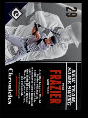 2017 Panini Chronicles #58 Todd Frazier - NM-MT - Image 1 of 2