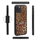 I'm The Queen Crown Leopard Print Sexy Lip Phone Case For iPhone 14 13 12 11 XR