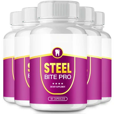 Steel Bite Pro para reparación de dientes y encías - Fórmula oficial (paquete de 5) Foto 1 de 3