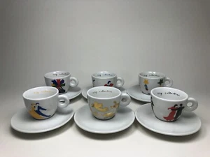 6 x ILLY COLLECTION Espressotasse Mokkatasse 1999 tazzine ballarine Marco Lodola - Bild 1 von 9