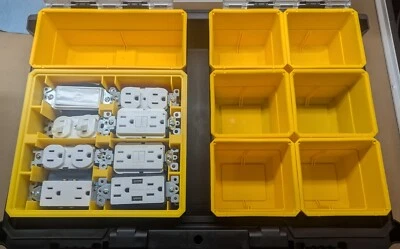 Receptacle/Switch Insert for Dewalt ToughSystem 2.0 Organizer - Image 1 of 4