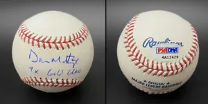Don Mattingly SIGNED ROMLB Baseball + 9 x Gold Glove Yankees PSA/DNA HANDSIGNIERT - Bild 1 von 1