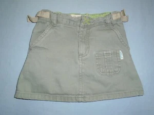 OSH-KOSH Girls size 4 Cute GREEN DENIM CARGO Skort - Picture 1 of 7