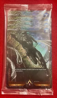 Alpha Clash TCG Kickstarter Exclusive Promo Playset “Streaks, Engage” MONO-FOIL - Image 1 of 3