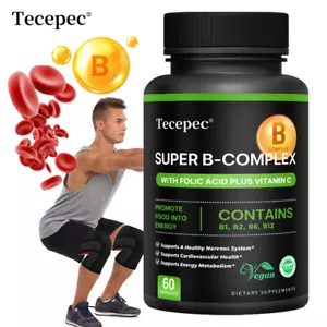 Comprimidos de suplemento dietético Tecepec Super B 60 cápsulas - Imagen 1 de 9